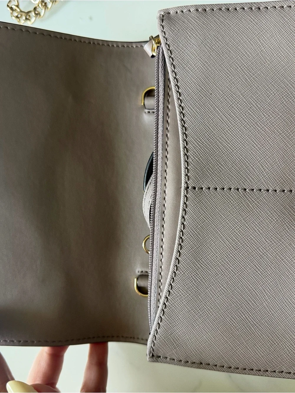 Kate Spade Taupe Owl-Applique Women's Wallet/crossbody